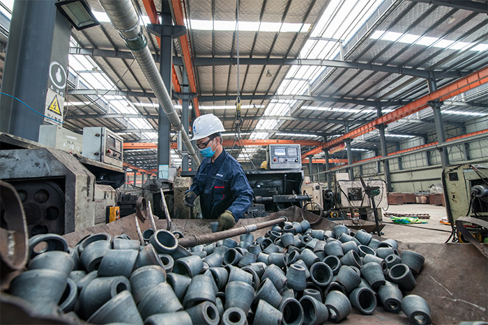 白城网架配件-锥头加工车间